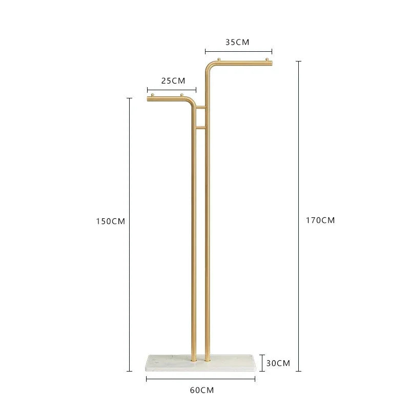 porte-manteau simple au sol pour vêtements d'intérieur et balcon - vue 13 sur 13