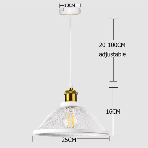 suspension Vintage rétro noir fer Net-Cage cuisine E27 LED pour chambre salon Restaurant - vue 10 sur 13