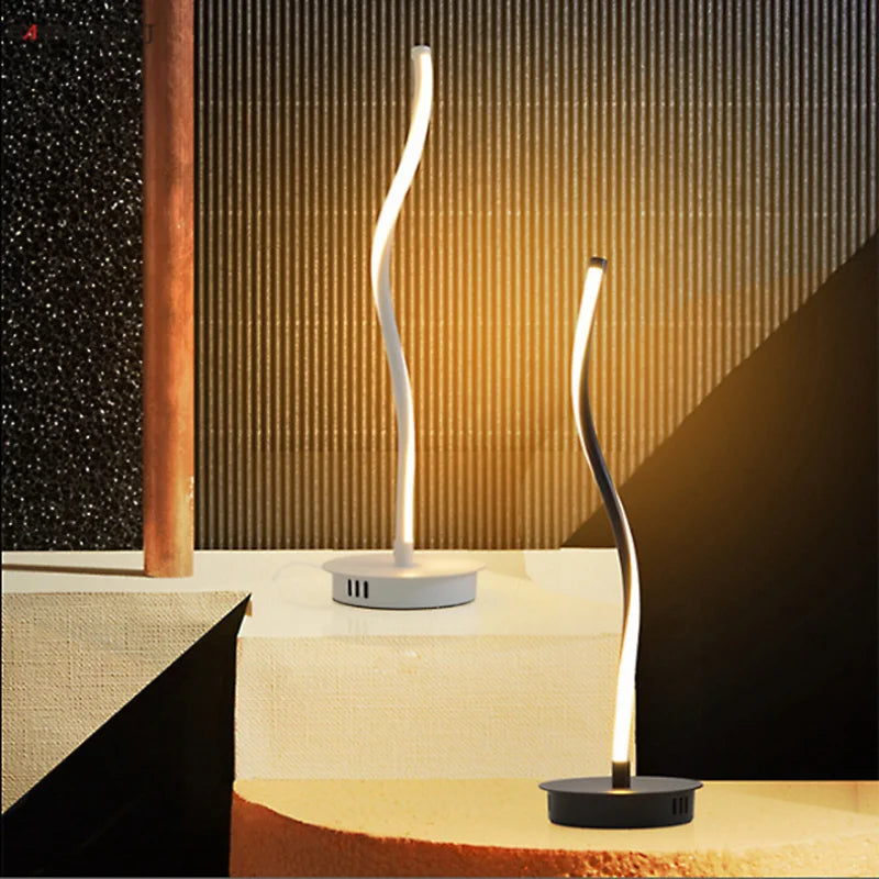 lampadaire led moderne nordique gel de silice simple