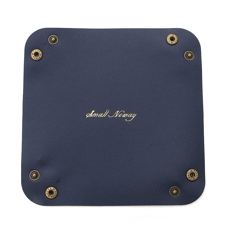 boîte de rangement en cuir pliable pour bijoux et accessoires - vue 14 sur 14