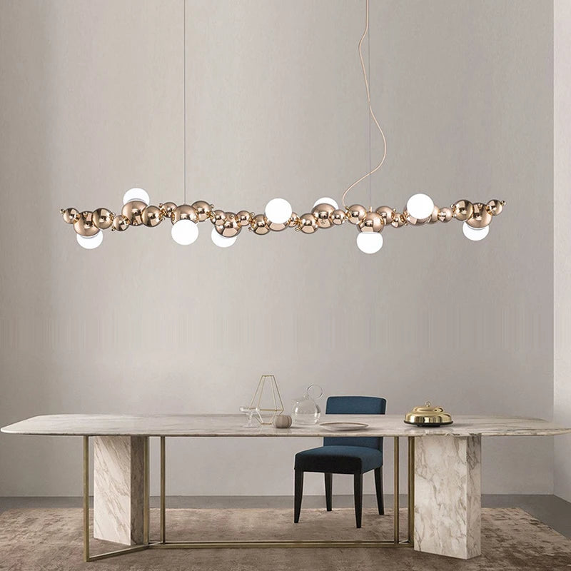 suspension à led artistique à intensité variable pour éclairage intérieur