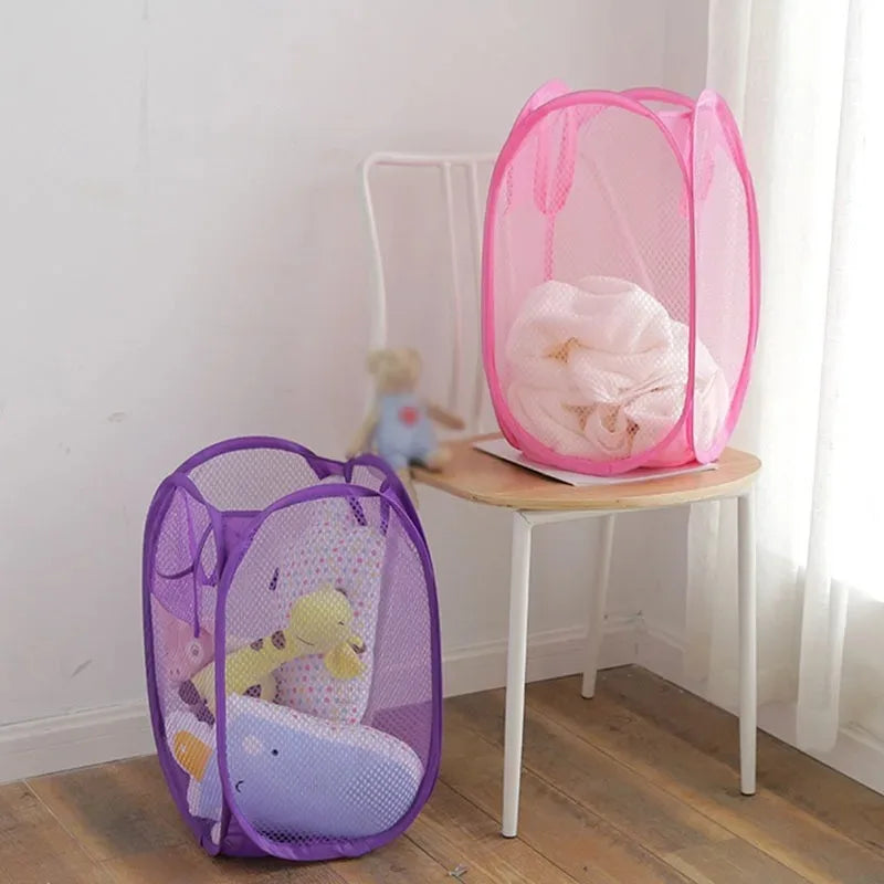 panier à linge pliable portable pour rangement pratique - vue 3 sur 11
