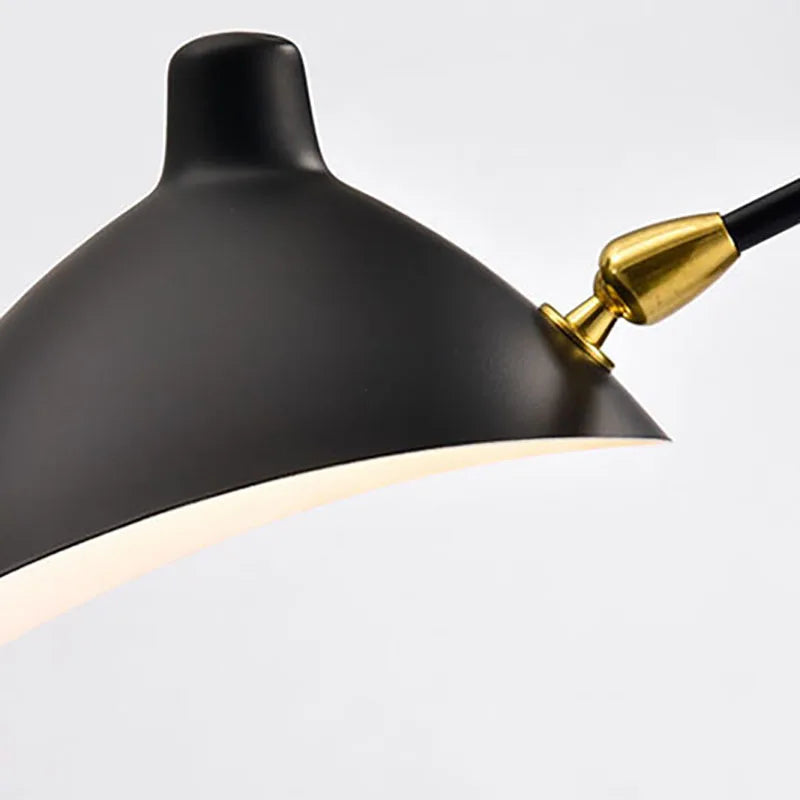 lampadaire minimaliste en métal avec abat-jour rotatif