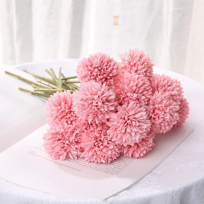 bouquet de fleurs artificielles pour décoration mariage et vases artisanaux - vue 6 sur 15