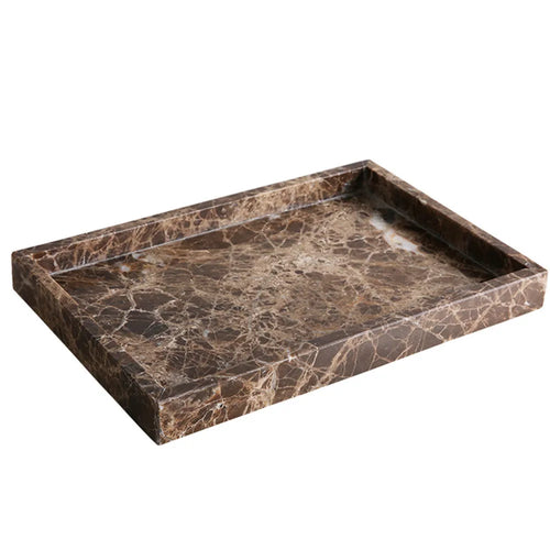 boîte de rangement en travertin et marbre naturel luxe