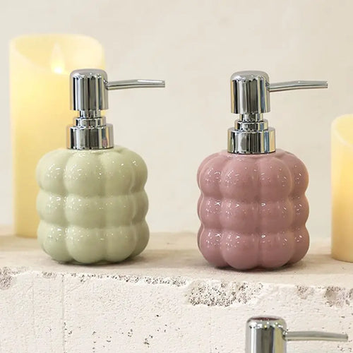 bouteille créative en céramique argentée pour lotion et savon portable - vue 2 sur 6