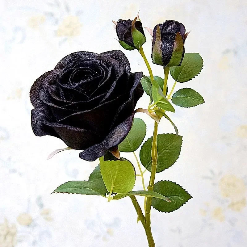 simulation de roses en velours pour décoration élégante - vue 7 sur 8
