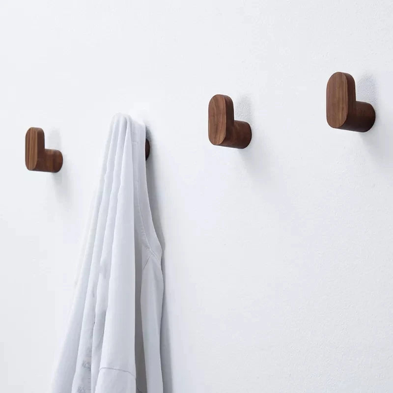 crochet en bois décoratif pour rangement multi-usages - vue 3 sur 8