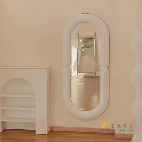 miroir mural ovale décoratif style nordique pour chambre - vue 12 sur 15