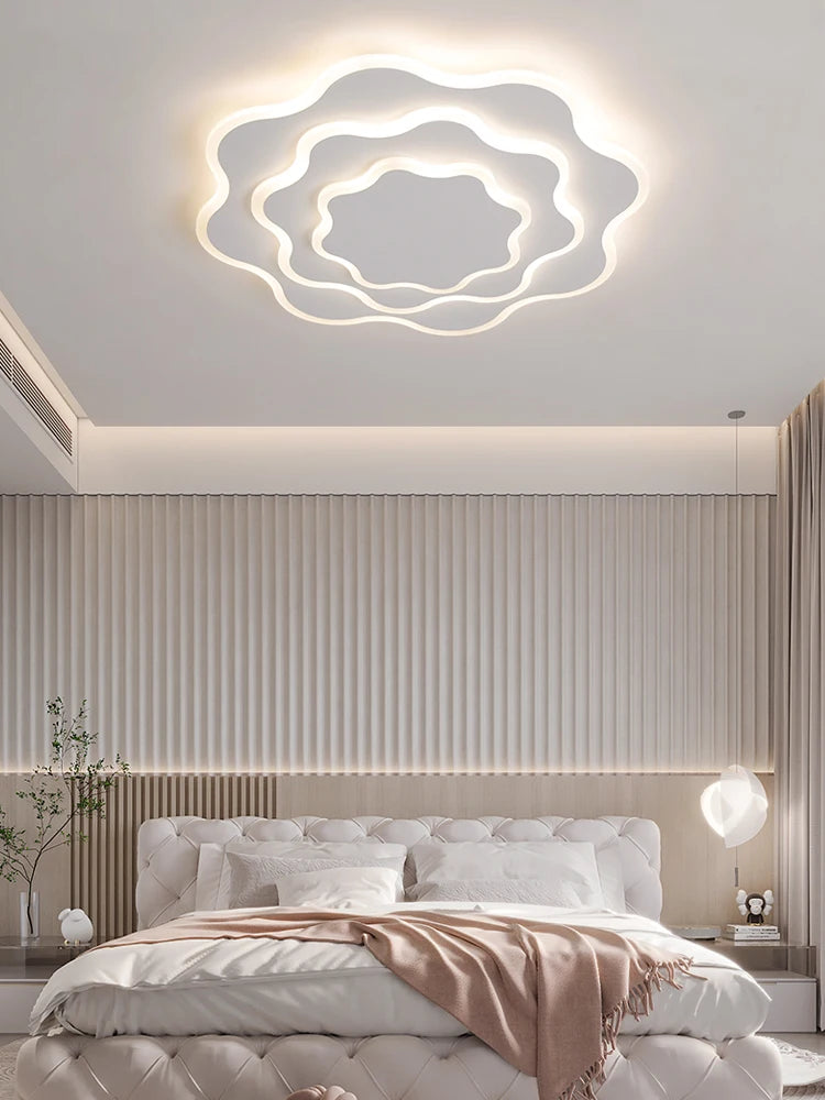 Plafonnier led dimmable moderne en fer acrylique pour intérieur