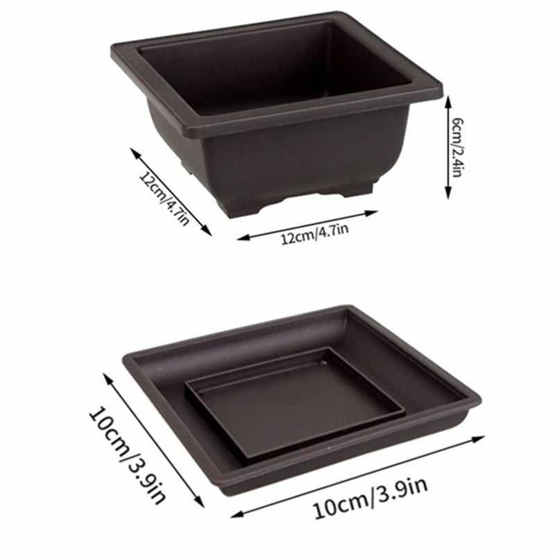 pots de fleurs rectangulaires imitation argile pour jardin extérieur - vue 18 sur 30