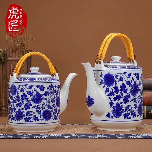 Théière en céramique jingdezhen grande capacité style chinois