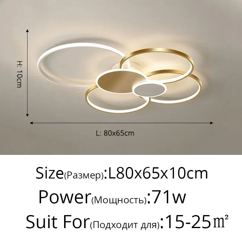 plafonnier design moderne circulaire en led pour intérieur élégant - vue 12 sur 13