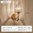 applique murale moderne en verre design nordique élégant pour décoration intérieure