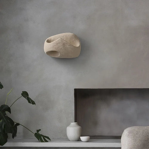 applique murale nordique wabi sabi en ciment design créatif pour décoration - vue 5 sur 14