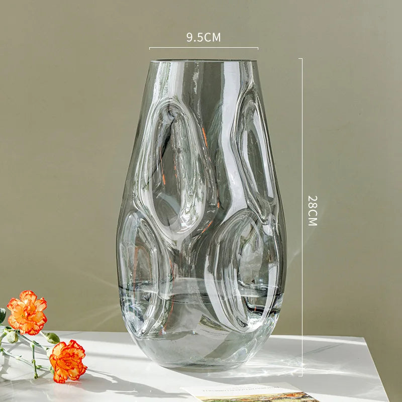 vase en verre pour arrangement floral décoration moderne - vue 9 sur 10