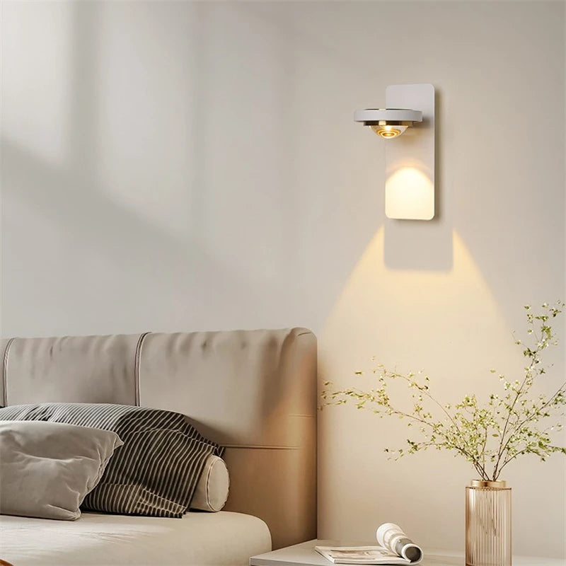 applique murale led moderne rotative à 360° protection des yeux - vue 4 sur 9