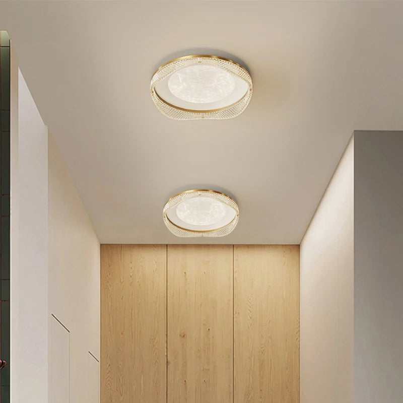 plafonnier moderne en laiton design créatif minimaliste pour intérieur - vue 6 sur 26
