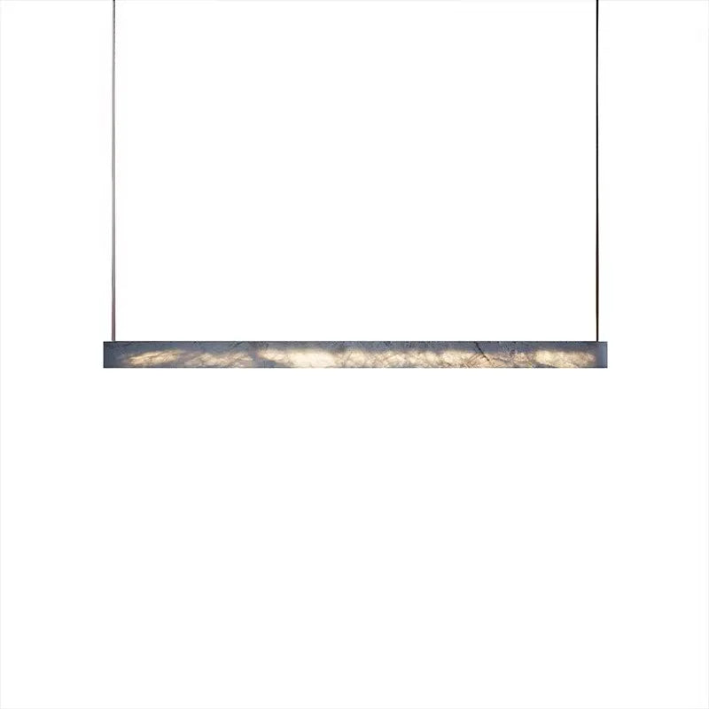 lustre led moderne minimaliste imitation marbre haut de gamme - vue 7 sur 14