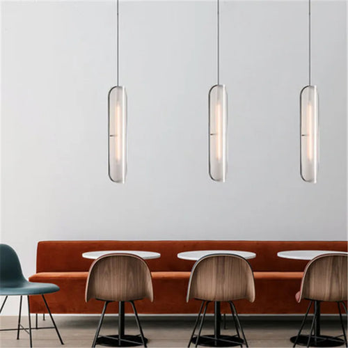 lampe led moderne à suspension réglable pour bar et bureau - vue 4 sur 12