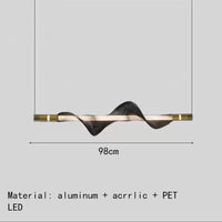 lustre led art déco avec cordon réglable luminaires suspendus