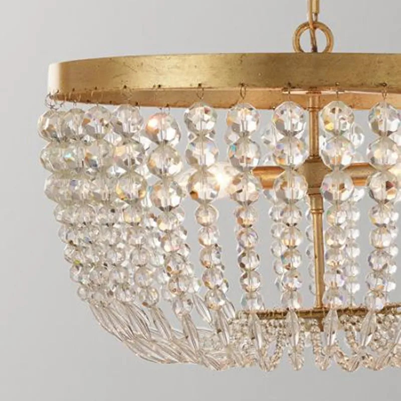 suspension vintage en cristal style industriel pour intérieur élégant - vue 6 sur 14