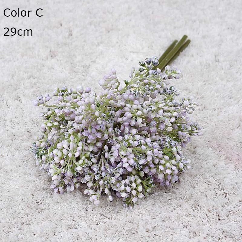 lot de 3 bouquets de riz artificiel pour décoration et arrangement floral - vue 8 sur 12