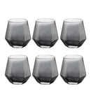 Ensemble 6 verres whisky design relief élégant salon