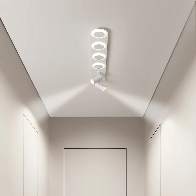 plafonnier Led avec projecteurs nordique - vue 4 sur 21
