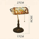 lampe à poser rétro nordique en verre teinté décor baroque méditerranéen