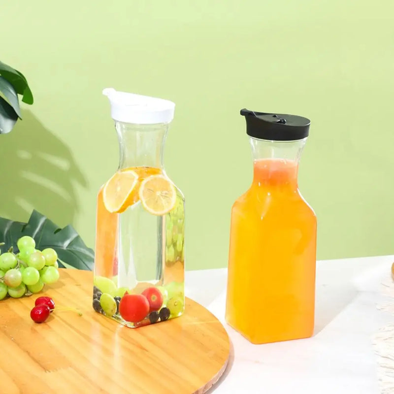 Carafe a jus plastique 1000ml avec couvercle refrigerateur