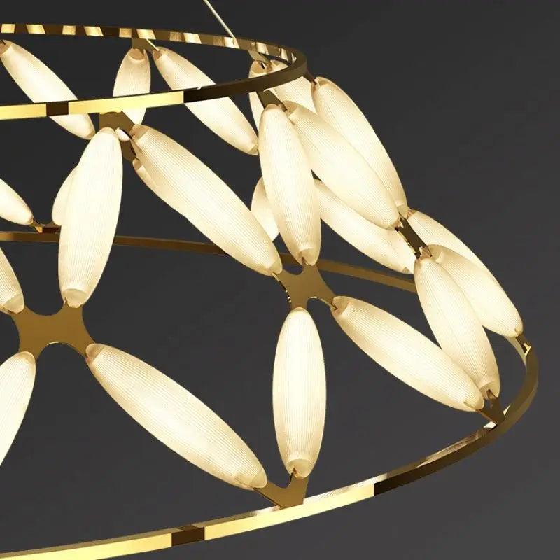 Sandyha Lustres minimalistes modernes creux papillon fleur suspension Design de luxe salon salle à manger chambre lampe à la maison