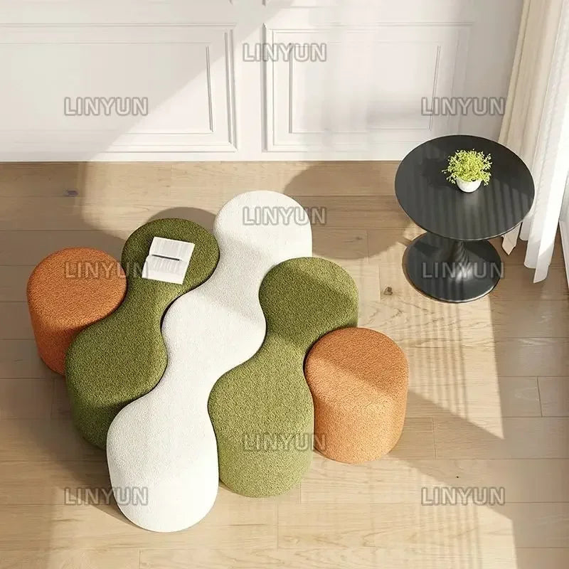 canapé combiné tissu pour bureau et espace loisirs - vue 6 sur 17