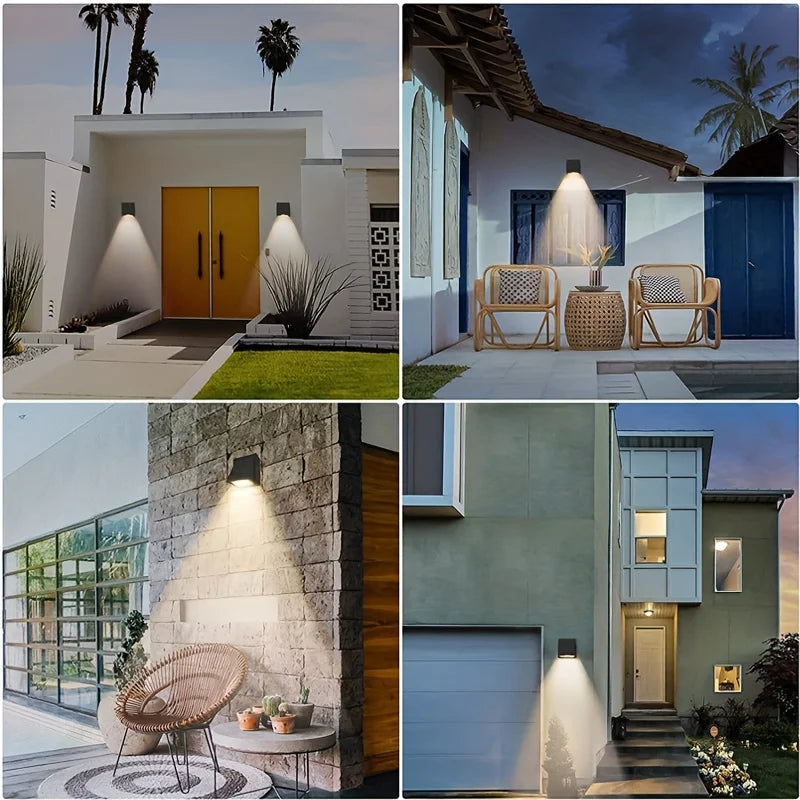LED Aluminum Waterproof Wall Lamp, Modern Outdoor Wall Washer, 5W Wall Mount Outdoor Security Lighting Fixture - vue 4 sur 6
