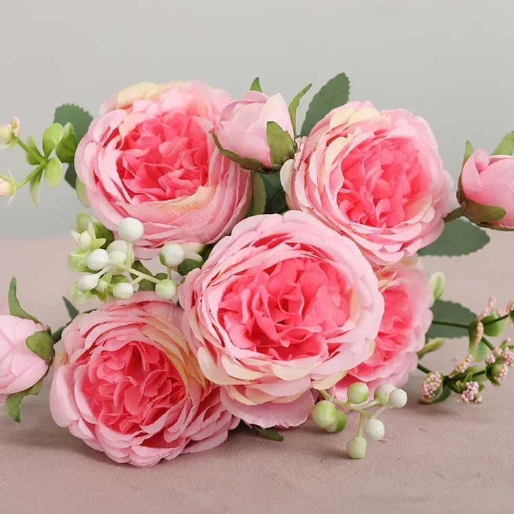 petit bouquet de fleurs artificielles pour décorations printanières et festives - vue 27 sur 34