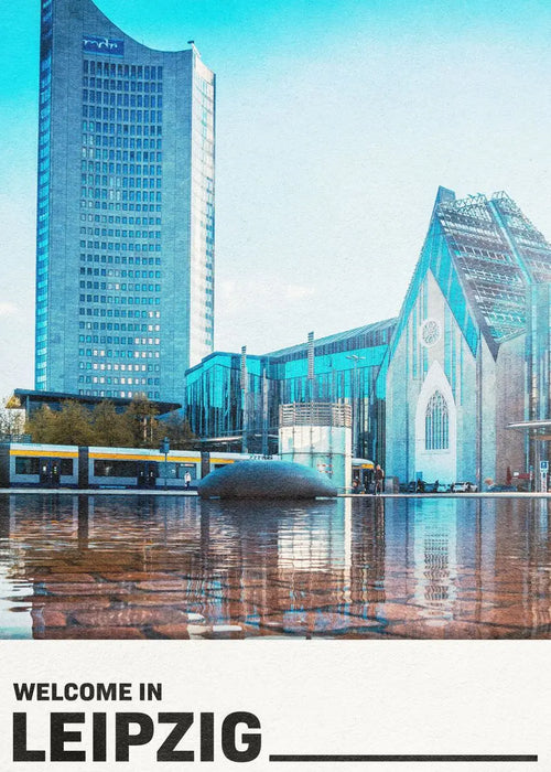 affiche artistique des villes allemandes pour décoration moderne