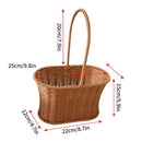 panier de rangement tissé à la main pour jardin et pique-nique