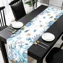 Chemin de table motif vie marine étoiles hippocampes