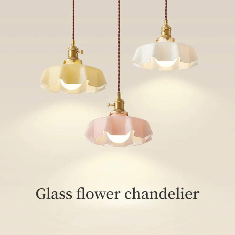 Suspension en verre fleuri pour décoration créative - vue 2 sur 9