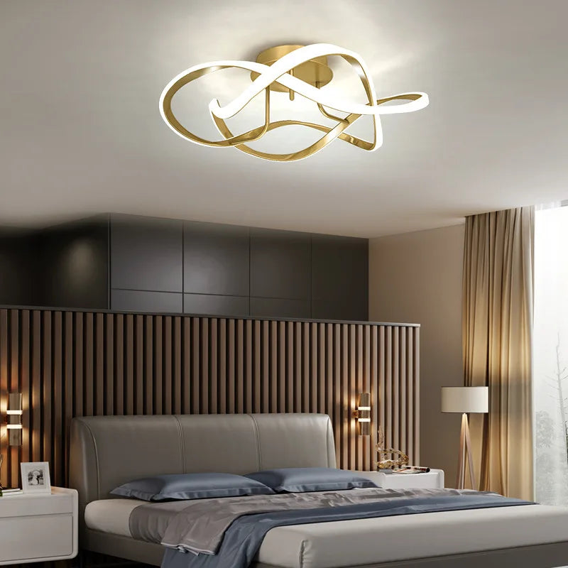 plafonniers led modernes en forme de cage à oiseaux pour décoration intérieure - vue 4 sur 10