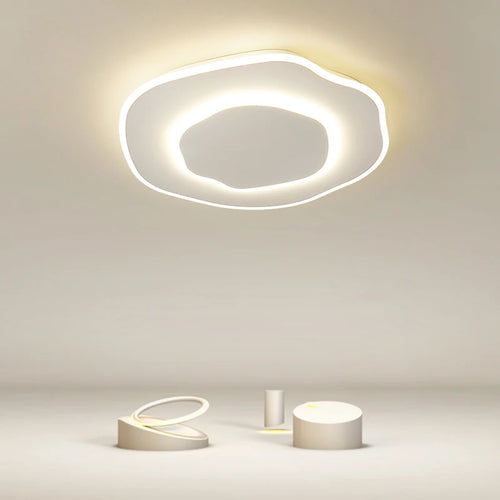 plafonnier moderne à leds avec télécommande pour éclairage intérieur - vue 5 sur 14