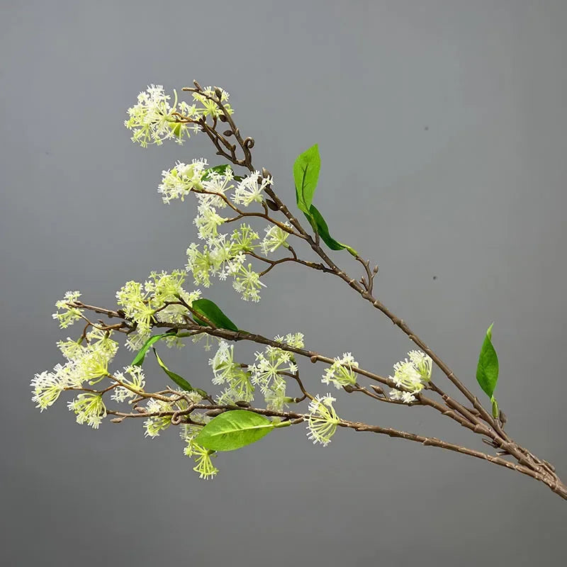 lot de 2 fleurs artificielles en saule des neiges décoratives