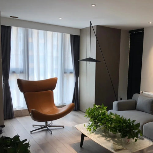 lampadaire led style bref métal intérieur éclairage salon - vue 5 sur 7
