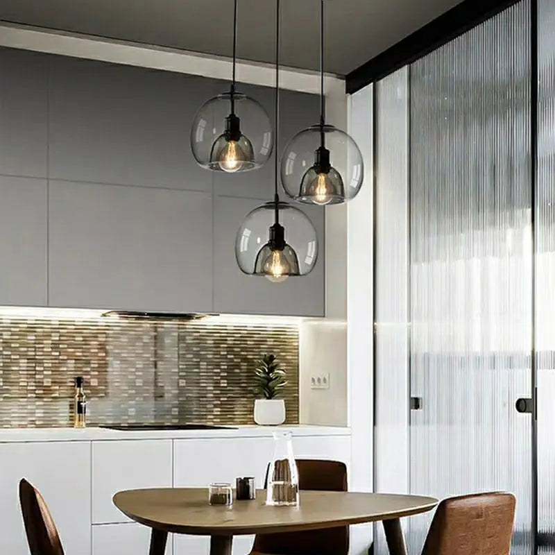 lustre moderne en verre pour éclairage intérieur suspendu - vue 5 sur 16
