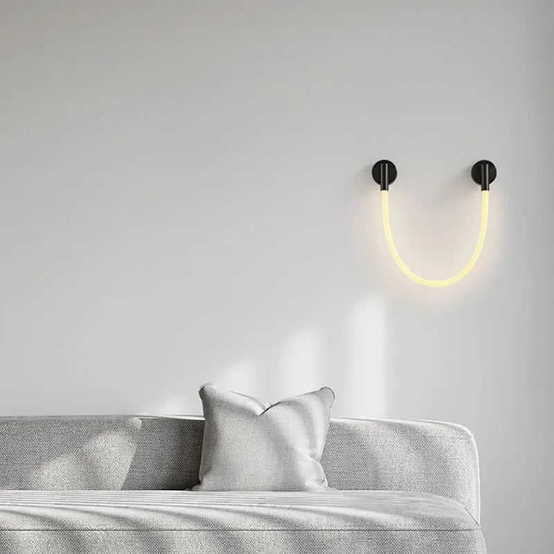 applique murale en silicone et acier inoxydable pour - vue 4 sur 10