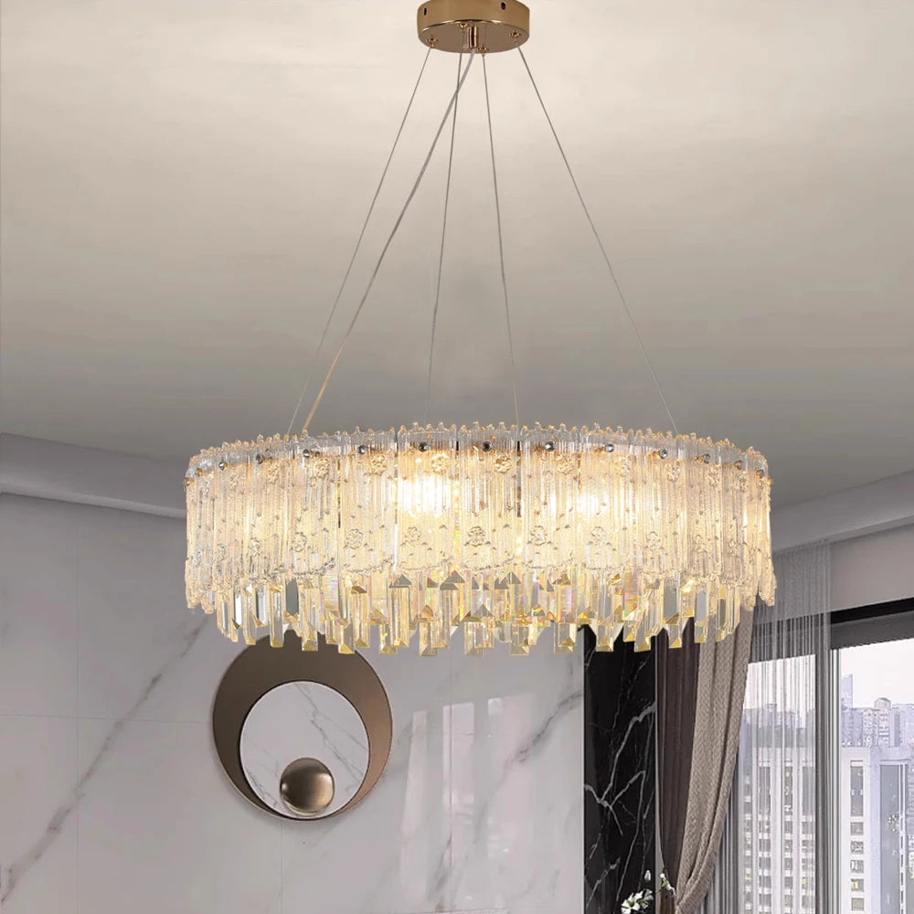 lustre moderne en cristal pour décoration haut de gamme - vue 3 sur 10
