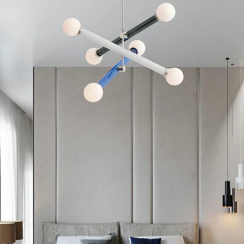 lustre design minimaliste art déco éclairage suspendu - vue 5 sur 10