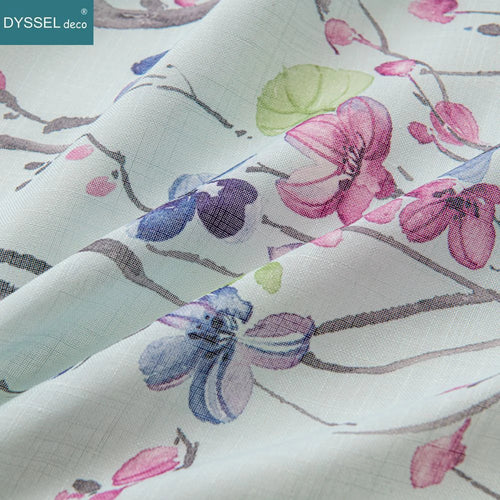 Rideau léger motif floral style européen salon chambre