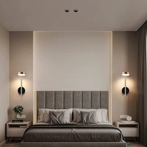 Applique murale led interrupteur rotatif