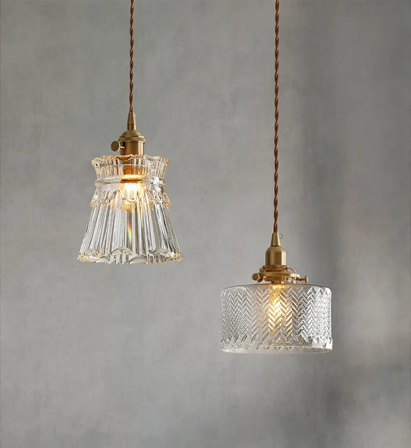 Suspension en verre au design nordique moderne - vue 5 sur 12